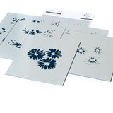 Pinkfresh Studio Floral Bunch - Stamp, Layering Stencils and Die - 3 Items