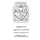 BetterPress Society - September 2026 - Autumn Hugs Press + Foil Plate Die Set