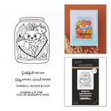 BetterPress Society - September 2026 - Autumn Hugs Press + Foil Plate Die Set