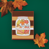 BetterPress Society - September 2026 - Autumn Hugs Press + Foil Plate Die Set