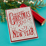 BetterPress Christmas Collection - Merry Christmas & Happy New Year Press Plate
