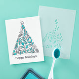 BetterPress Society - July 2024 - Winter Sprigs Tree Layered Stencil