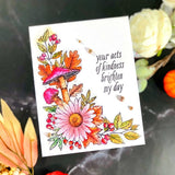 BetterPress Autumn Collection - Autumn Floral Corner Press Plate & Die