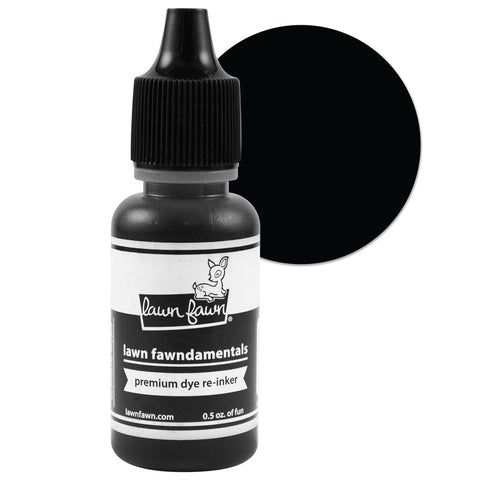 Lawn Fawn - Black Licorice - Premium Dye Re-inker