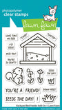 Lawn Fawn - Backyard Bird Feeder Add-on - Stamp, Die & Coloring Stencil Bundle