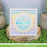 Lawn Fawn Sending Rainbows - Foiled Sentiments - Hot Foil Plate