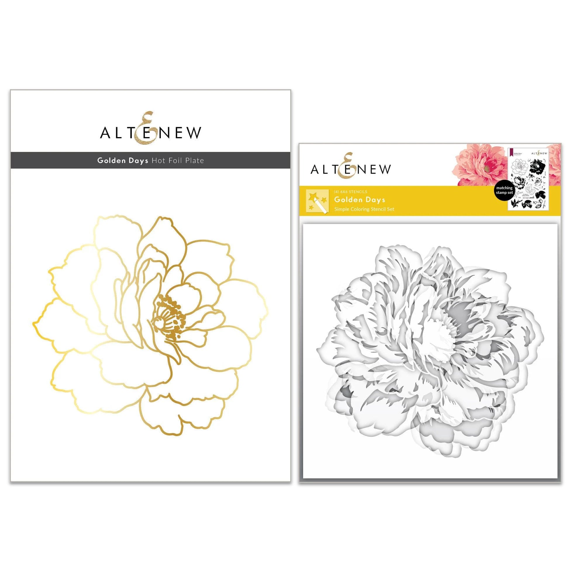 Altenewアルテニュー クラトユアーライフ Elegant Motifs アルテニュー/Altenew】セット - Vintage Roses Stamp & Die Bundle