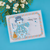 BetterPress Society - July 2026 - Snowman Wishes Press + Foil Plate & Die Set