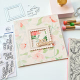 Pinkfresh Studio Magnolia Pattern - Cling Stamp & Layering Stencils