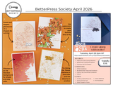 BetterPress Society - April 2026 - Cascading Lilies Press + Foil Plate & Die Set