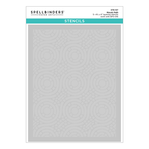 BetterPress Society - May 2025 - Mosaic Path Layered Stencil Add-On