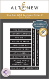 Altenew - Solid Sentiments Complete Bundle (3 Press or Foil Plates & 1 Die)