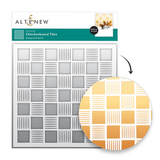 Altenew - Checkerboard Tiles Background Stencil