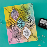 BetterPress Society - March 2026 - Teardrop Mosaic Press Plates & Die Set