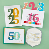 Spellbinders - Bold Color Mix Celebrations BetterPress and Die Bundle
