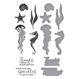 BetterPress Society - June 2025 - Sea Friends Press Plate & Die Set