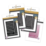 Altenew - Solid Sentiments Complete Bundle (3 Press or Foil Plates & 1 Die)