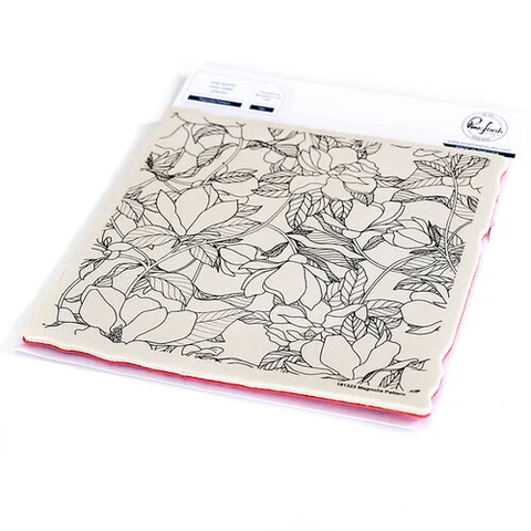 Pinkfresh Studio Magnolia Pattern - Cling Stamp & Layering Stencils