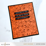 Altenew - Solid Sentiments Complete Bundle (3 Press or Foil Plates & 1 Die)