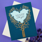 BetterPress Society - December 2025 - Flourish & Vine Press Plate & Die Set