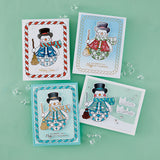 BetterPress Society - July 2026 - Snowman Wishes Press + Foil Plate & Die Set