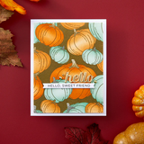 BetterPress Society - September 2024 - Raining Pumpkin Press Plate