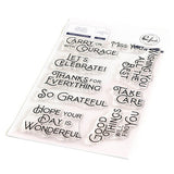 Pinkfresh Studio Wonderful Sentiments - Stamps & Dies