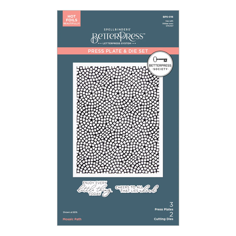 BetterPress Society - May 2025 - Mosaic Path Press Plates