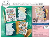 BetterPress Society - November 2025 - Friendship Grows Press Plate & Die Set