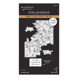 BetterPress Society - April 2026 - Cascading Lilies Press + Foil Plate & Die Set