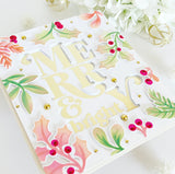 Pinkfresh Studio Festive Leaves - Stencils & Dies