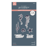 BetterPress Society - June 2025 - Sea Friends Press Plate & Die Set