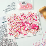Pinkfresh Studio Floral Lace - Foil Plate, Layering Stencils & Die