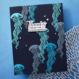 BetterPress Society - June 2025 - Sea Friends Press Plate & Die Set
