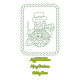 BetterPress Society - July 2026 - Snowman Wishes Press + Foil Plate & Die Set