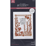 BetterPress Society - February 2025 - Bloom With Happiness Press Plate & Die Set