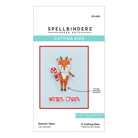 Spellbinders Tinsel Time Collection - Dancin' Deer - Dies