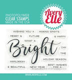 Avery Elle - Simply Said Bright - Clear Stamps and Dies Set
