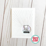 Avery Elle - Life - Little Pig Hang in There Mini Stamp and Die Set with Storage Pocket