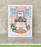 Lawn Fawn Virtual Friends 4"x6" Clear Stamp Set and Coordinating Dies, Bundle of 2 Items (LF2504, LF2505)
