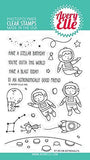 Avery Elle - Astronauts - Clear Stamps, Steel Dies and Storage Pocket