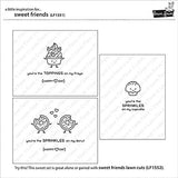 Lawn Fawn - Sweet Friends - Stamp and Die Set - 2 Item Bundle