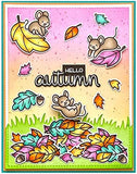 Lawn Fawn You Autumn Know 4”x6” Clear Stamp Set and Coordinating Lawn Cuts Dies, Bundle of 2 Items (LF2660, LF2661)
