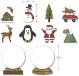 Tim Holtz Alterations - Tiny Snowglobes Thinlits, Plastic Dimensional Domes and Small Adhesive Sheets - 3 Items
