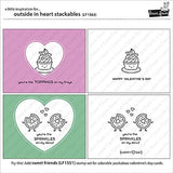 Lawn Fawn Lawn Cut Heart Shaped Dies - Outside In Stitched Heart Stackables and Lacy Heart Stackables - 2 Item Set