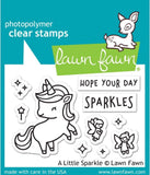 Lawn Fawn Summer 2019 Mini Sets - A Little Sparkle Unicorn and Seahorsin' Around - Stamps and Dies - 4 Items