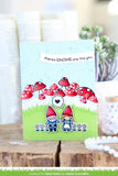 Lawn Fawn Oh Gnome! Clear Stamp Set and Matching Lawn Cuts Die Set (LF1880, LF1881) Bundle of Two Items