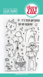Avery Elle Birthday Paw-ty - Critters Party and Celebration Stamp & Die Set with Pocket