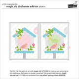 Lawn Fawn Magic Iris Add-On Dies - Birdhouse and Thought Bubble - 2 Item Bundle