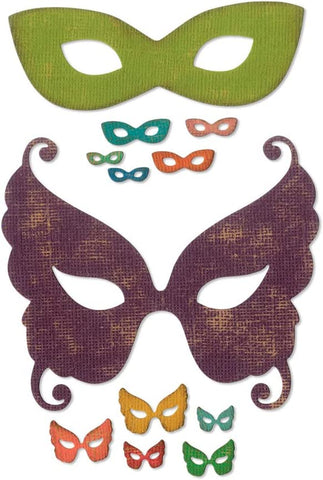 Sizzix Masquerade by Tim Holtz Dies, us:one size, Multicolor